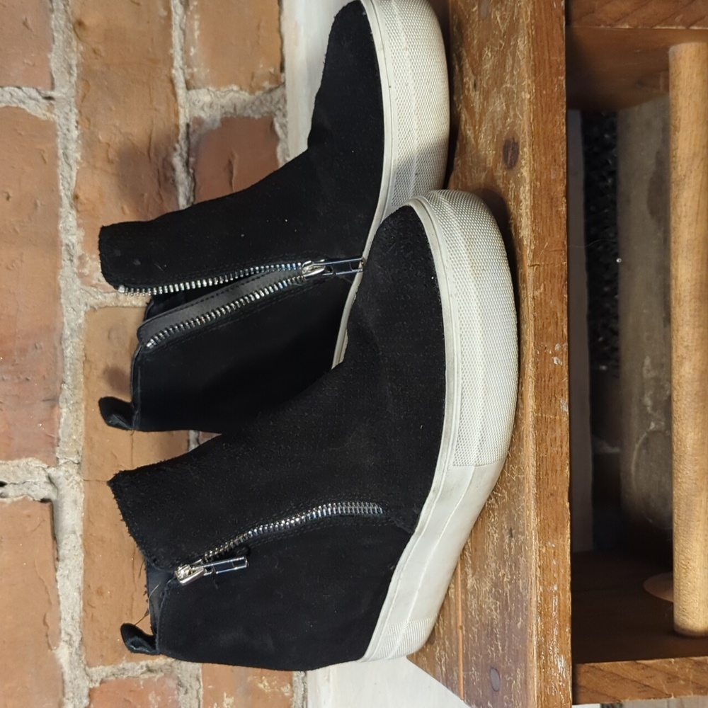 Steve Madden NYC wedge sneakers with side zippers